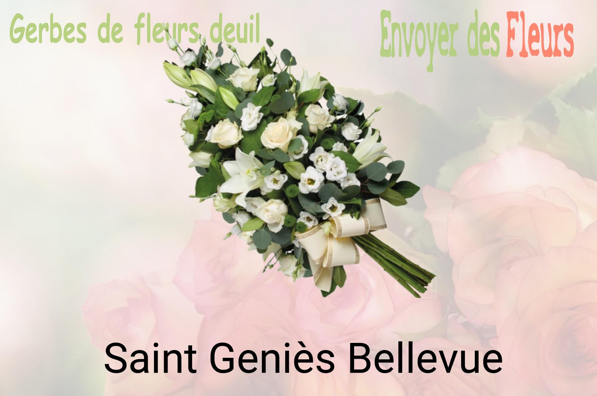 Gerbe de fleurs de deuil livrée à Saint-Geniès-Bellevue